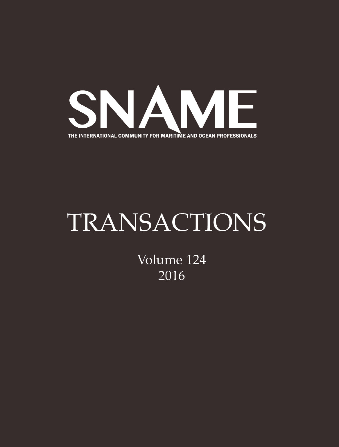 Transactions 2016 - Hardcover